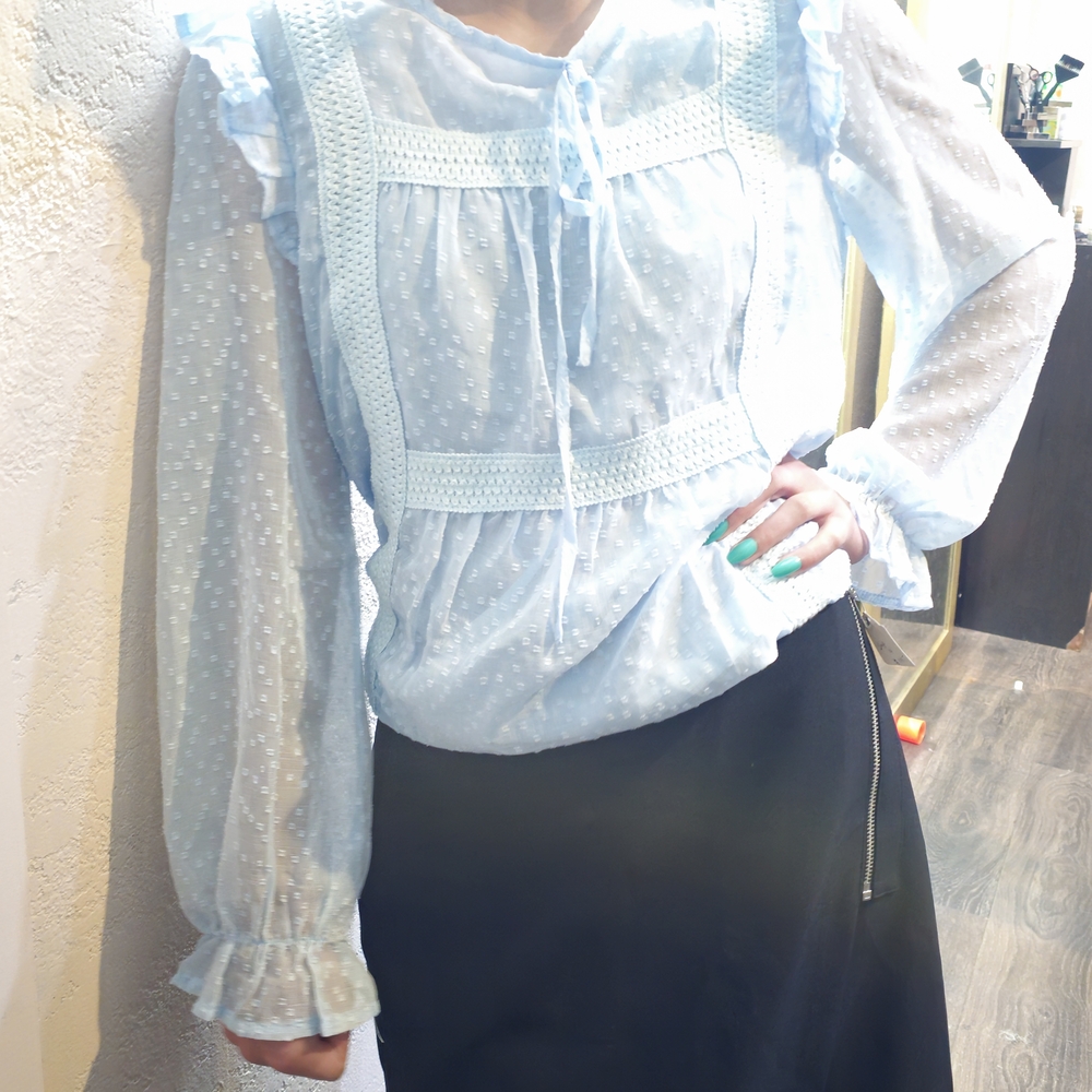 Light Blue Women's Blouse